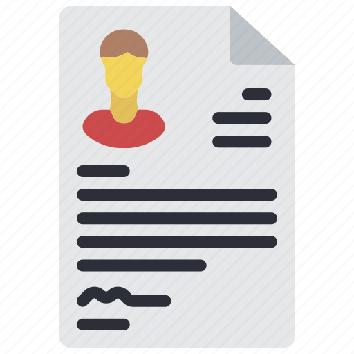 Business, cv, document, paper, resume, user icon - Download on Iconfinder