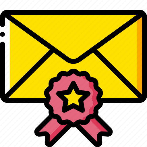 Business, email, favourite, mail, starred, yellow icon - Download on Iconfinder