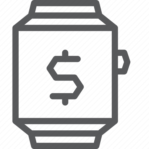 Business, smart, watch, app, cash, dollar, money icon - Download on Iconfinder