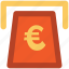 atm, atm withdrawal, cash withdrawal, euro, euro currency, euro withdrawal, transaction 