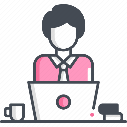 Employee, laptop, work, office, manager icon - Download on Iconfinder