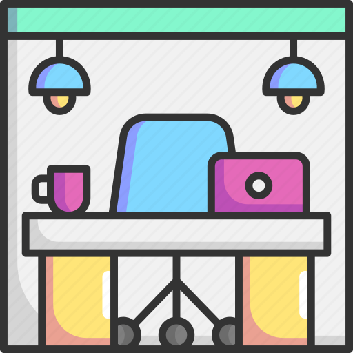 Office, work, working, desk, work station icon - Download on Iconfinder