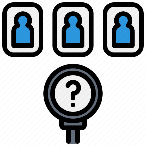 Find, select, choose, investigate, candidate, human resource icon - Download on Iconfinder