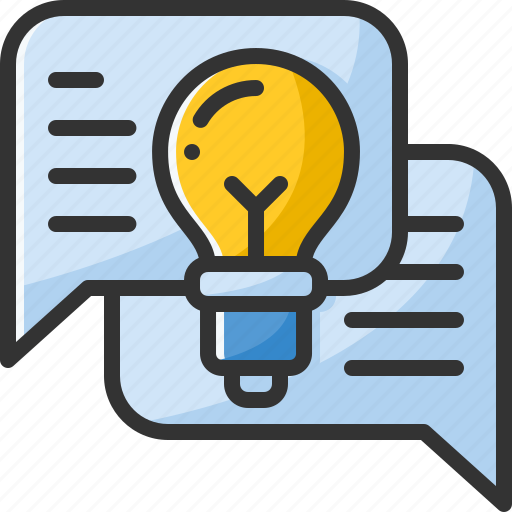 Creative idea, innovation, creative, idea, discussion, communication icon - Download on Iconfinder