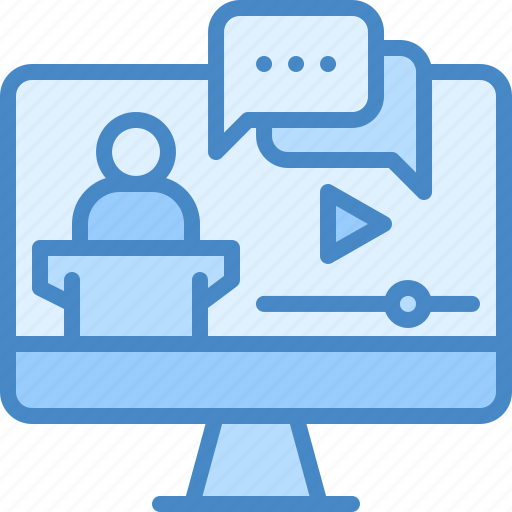 Video conference, meeting, communication, conference, internet, online icon - Download on Iconfinder