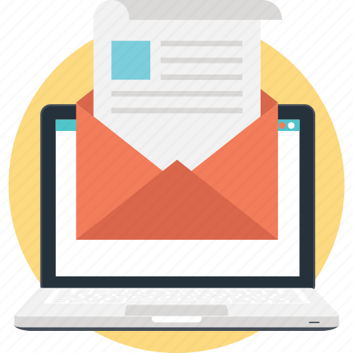 Email, laptop, newsletter, paper, sheet icon - Download on Iconfinder