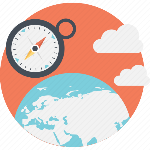 Compass, globe, navigation, trends, worldwide icon - Download on Iconfinder
