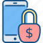 bank, encryption, lock, mobile, money 