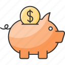 money, piggy bank, savings