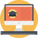 degree, graduation, mortarboard, online education, scholar