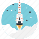 launch, missile, rocket, spacecraft, startup