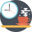 break time, clock, tea, timer, watch 