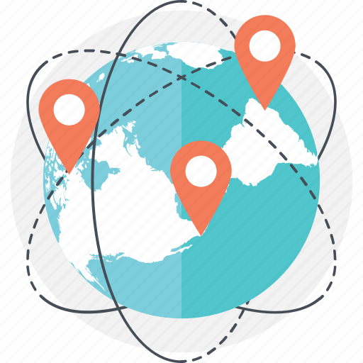 Exploration, globe, map, pin, testing icon - Download on Iconfinder