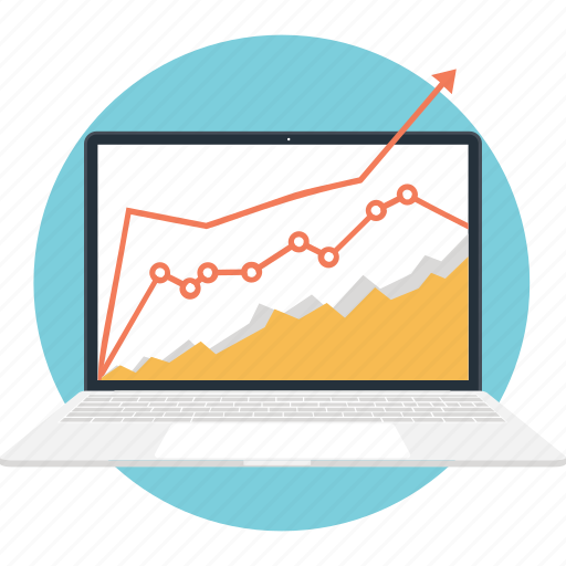 Business, chart, graph, laptop, stock market icon - Download on Iconfinder