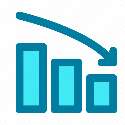 Business, finance, financial, decrease, graph, chart, data icon - Download on Iconfinder