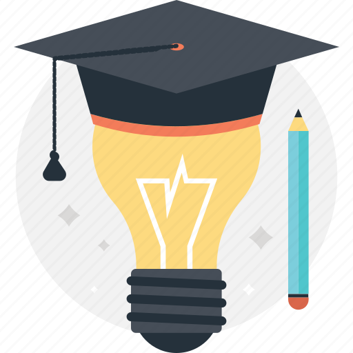 Bulb, education, graduate, idea, pencil icon - Download on Iconfinder