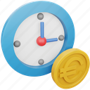 euro, coin, business, finance, currency, money, time 