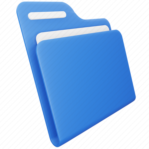Folder, business, data, document, office, format 3D illustration - Download on Iconfinder