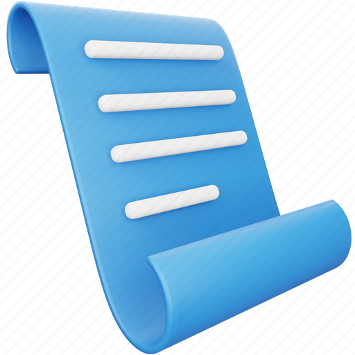 Form, business, document, list, paper, report 3D illustration - Download on Iconfinder