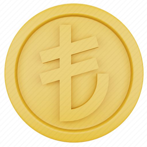 Coin, business, finance, lira, currency, money 3D illustration - Download on Iconfinder