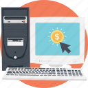 click, desktop, monitor, online earning, ppc