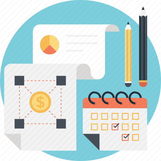 Appointment, graph, pencil, planning, sheet icon - Download on Iconfinder