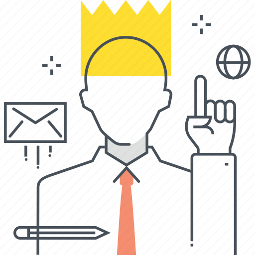 Employee, king, leader, office, winner icon - Download on Iconfinder