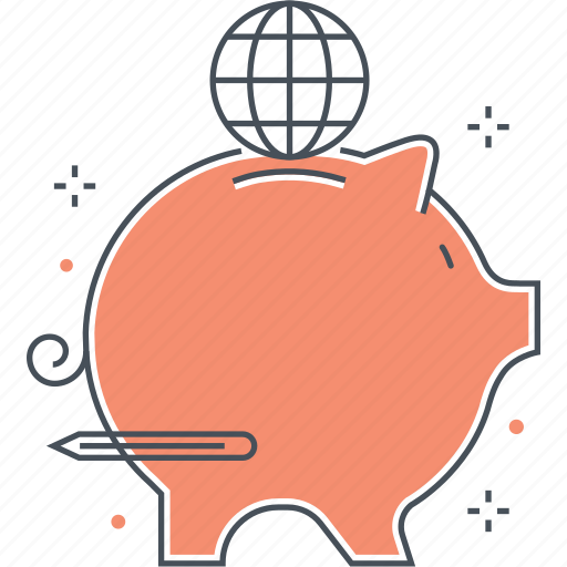 Bank, globe, investment, pig, piggy, start up, world icon - Download on Iconfinder