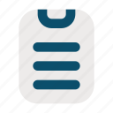 clipboard, document, list, checklist, report, file, paper, task, page, data