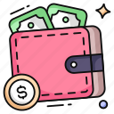 wallet, billfold, notecase, pouchette, pocketbook
