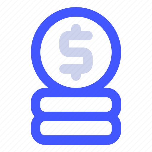 Coin, stack, layer, payment, bitcoin, finance, dollar icon - Download on Iconfinder