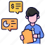 bukeicon, checking, document, finance, graphics, reports 