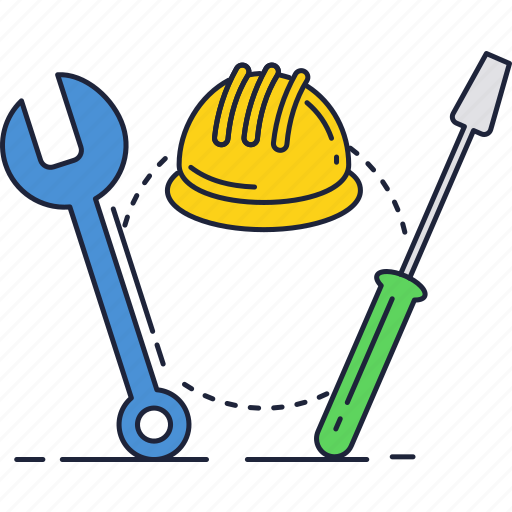 Fix, hard, hat, repair, screwdriver, support, wrench icon - Download on Iconfinder