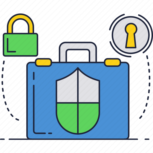 Business, lock, safe, secure, suitcase icon - Download on Iconfinder
