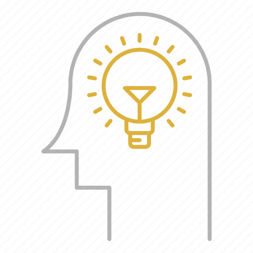 Bulb, creative, head, idea icon - Download on Iconfinder