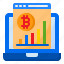 bitcoin, financial, bar, graph, business, report 