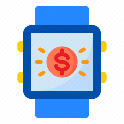 Smartwatch, money, financial, business, currency icon - Download on Iconfinder