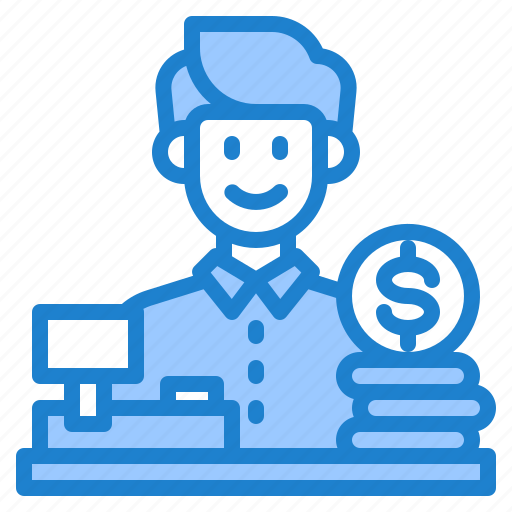 Cashier, business, financial, money, currency icon - Download on Iconfinder