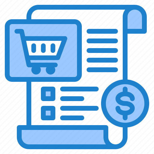 Shopping, online, money, financial, business, receipt icon - Download on Iconfinder