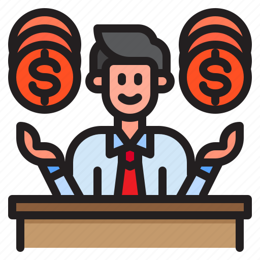 Businessman, currency, business, financial, money icon - Download on Iconfinder