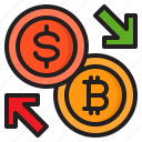 excharge, money, financial, bitcoin, currency