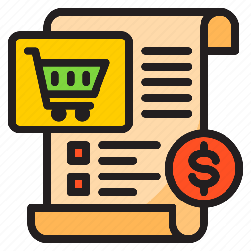 Shopping, online, money, financial, business, receipt icon - Download on Iconfinder
