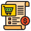 shopping, online, money, financial, business, receipt 