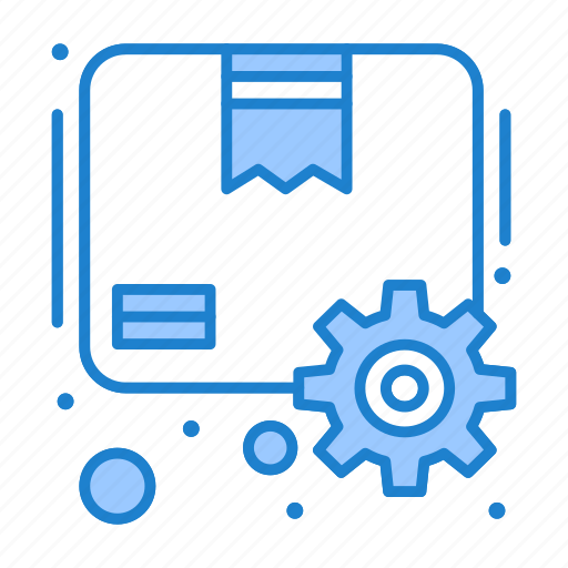 Box, gear, package, parcel icon - Download on Iconfinder