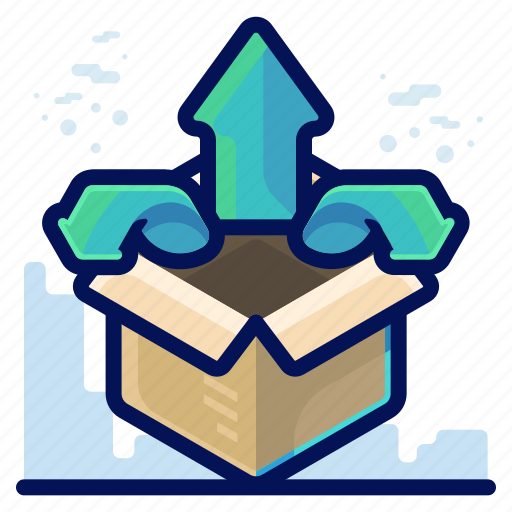 Box, business, export, extract, of, out, the icon - Download on Iconfinder