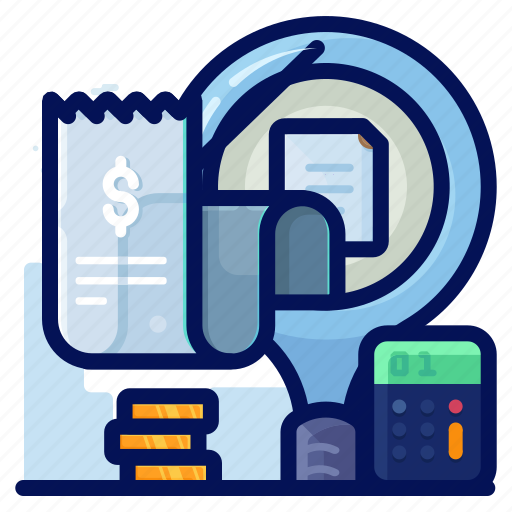 Finance, find, money, receipt, search icon - Download on Iconfinder