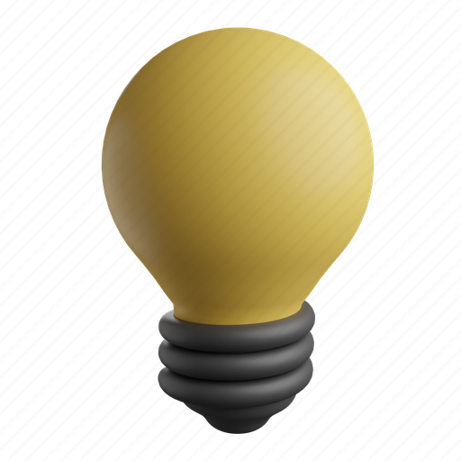 Idea, bulb, light, creative, lamp, innovation, energy 3D illustration - Download on Iconfinder