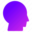 head, profile, face, person, user