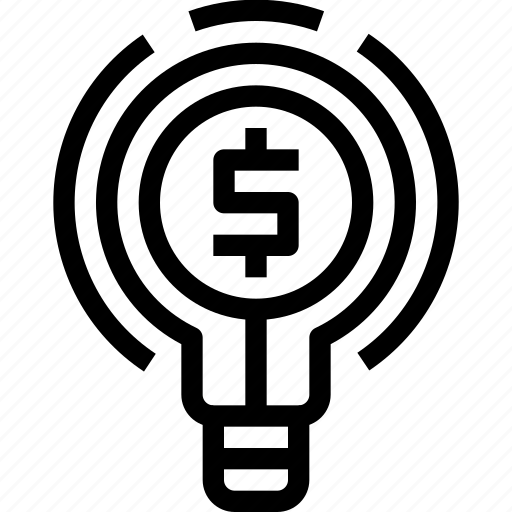 Bulb, creativity, energy, finance, idea, light, money icon - Download on Iconfinder