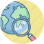 country, magnifier, find, location, map, search, world 